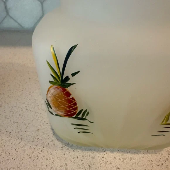 Vintage Federal Glass Pineapple Pitcher and Juice Glass set ASO on Friends - Picture 9 of 16